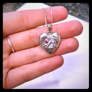 Sterling Silver Heart Shaped Locket